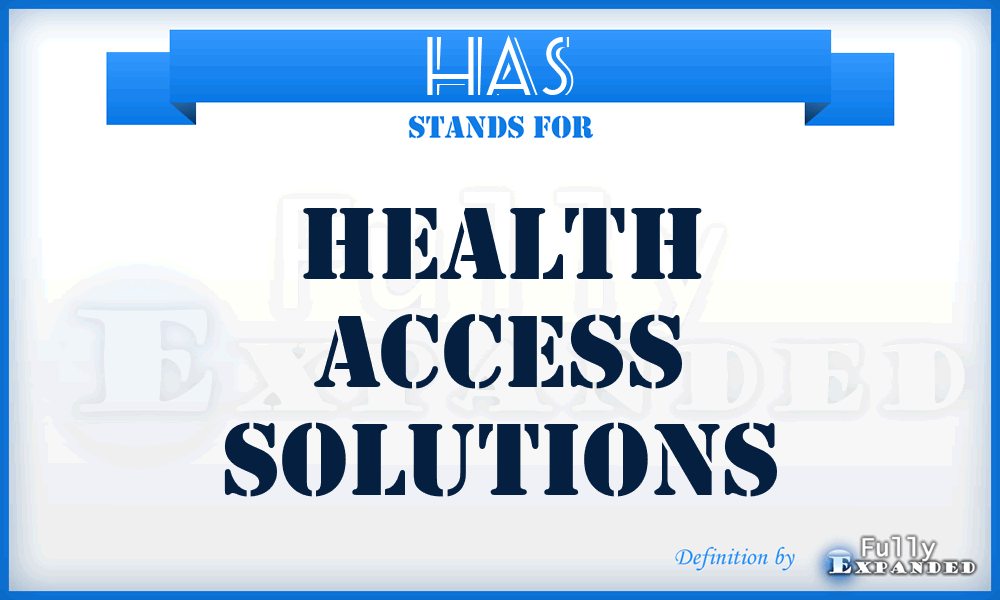 HAS - Health Access Solutions