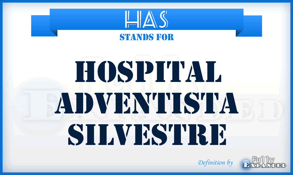 HAS - Hospital Adventista Silvestre