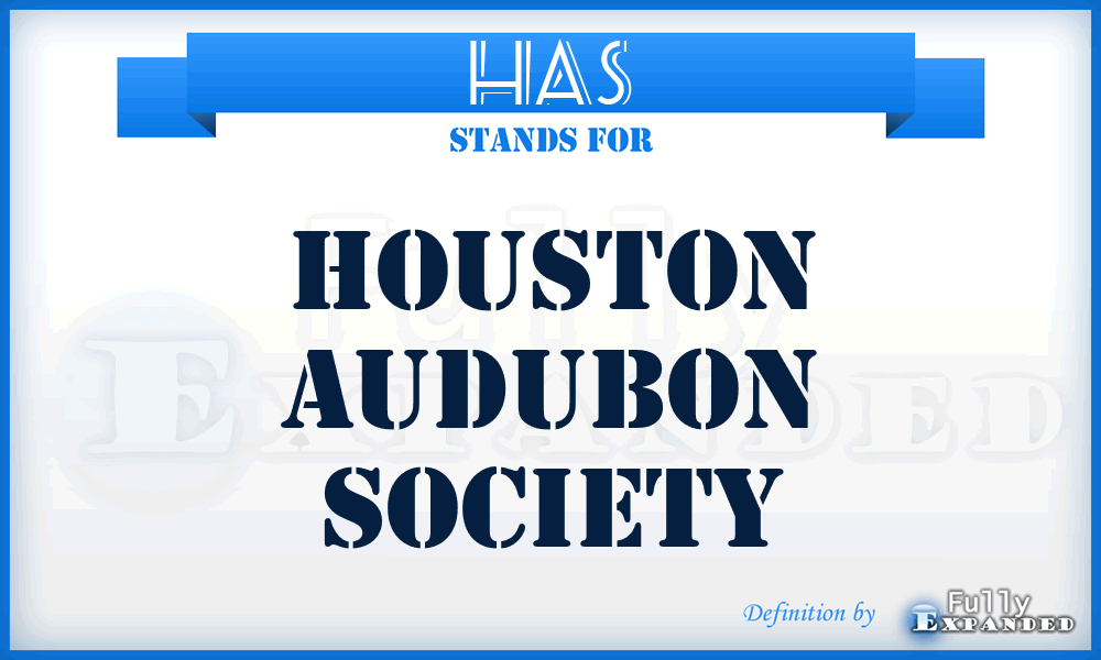 HAS - Houston Audubon Society