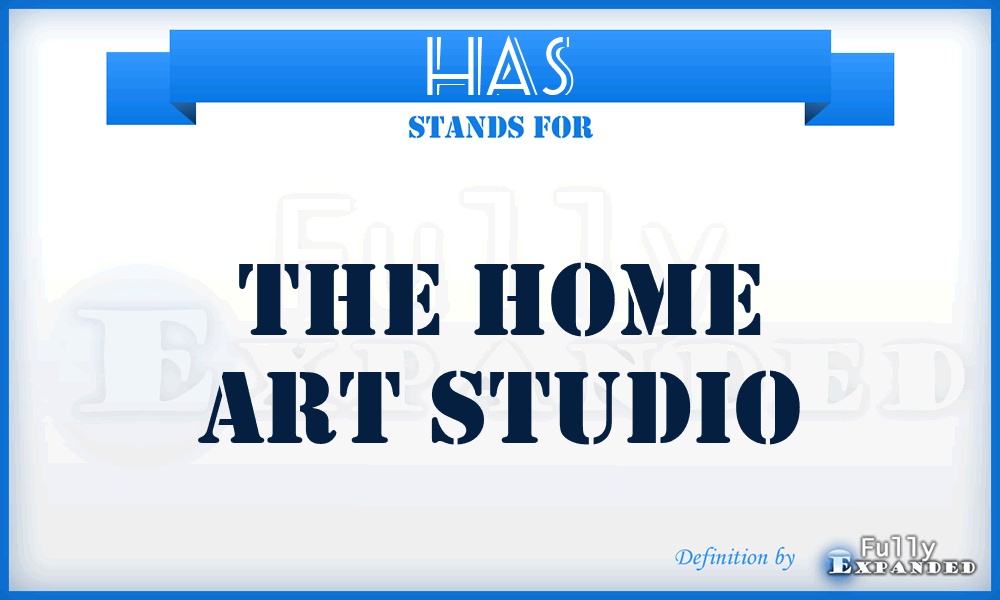 HAS - The Home Art Studio
