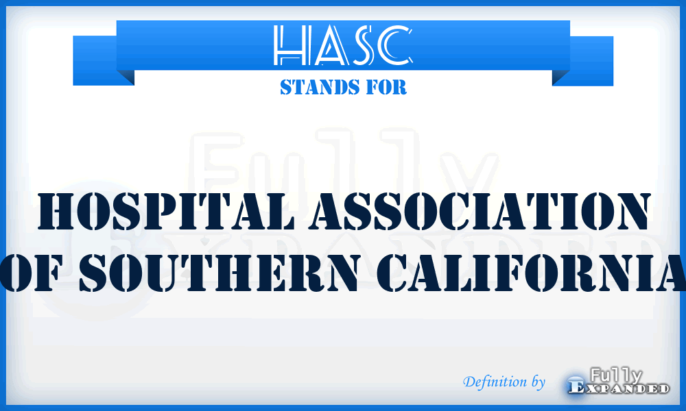 HASC - Hospital Association of Southern California