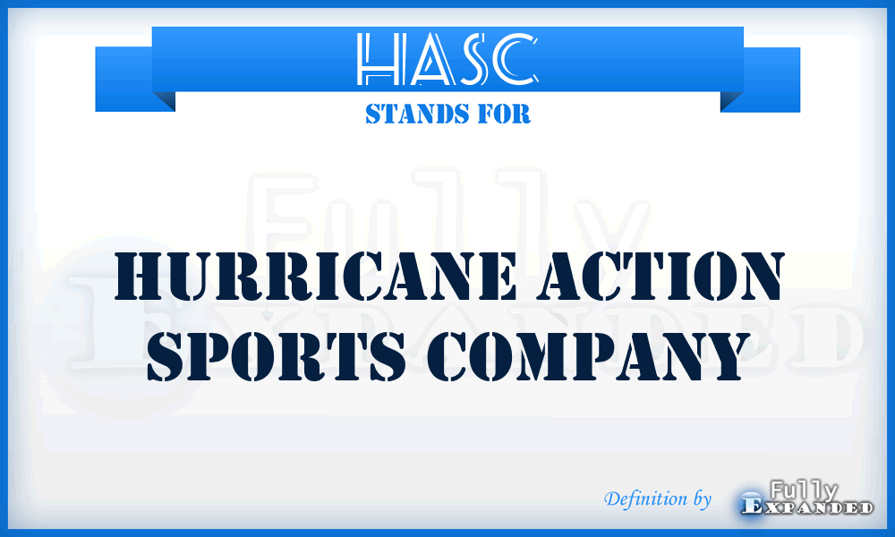 HASC - Hurricane Action Sports Company