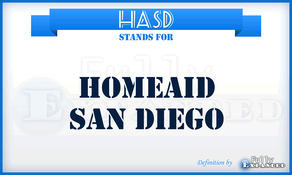 HASD - HomeAid San Diego