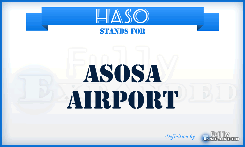 HASO - Asosa airport