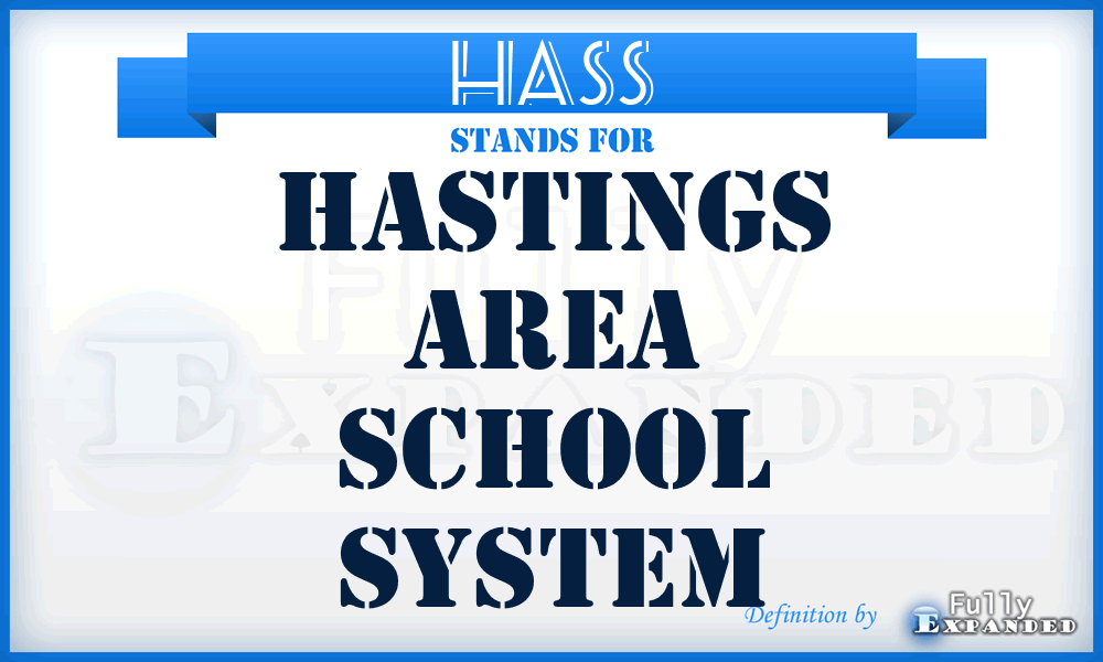 HASS - Hastings Area School System