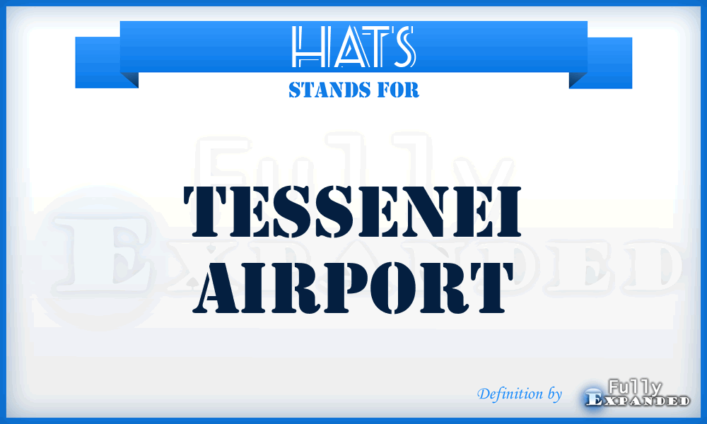 HATS - Tessenei airport