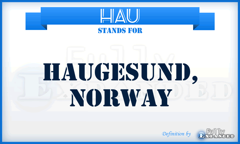 HAU - Haugesund, Norway
