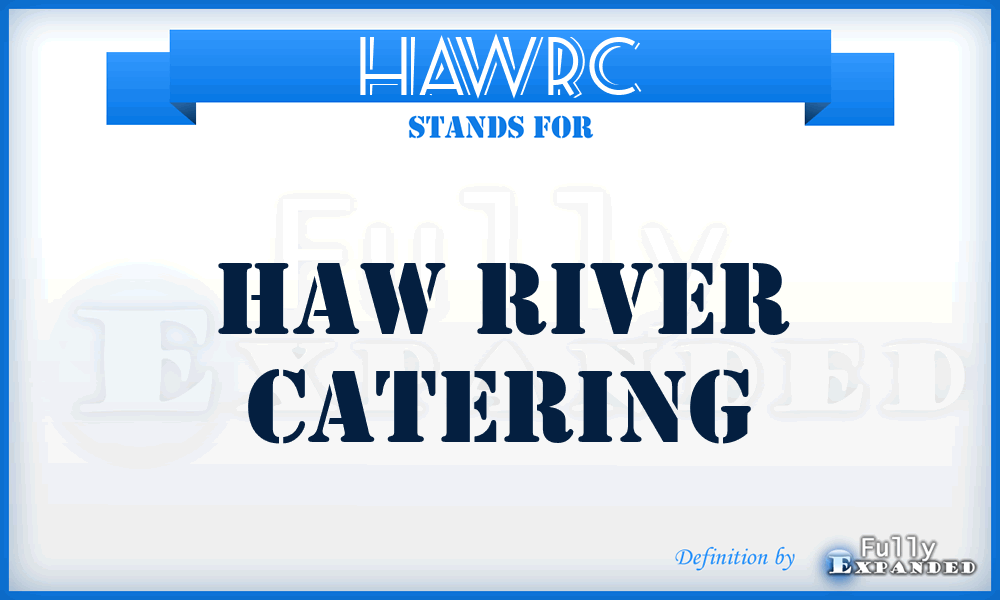 HAWRC - HAW River Catering