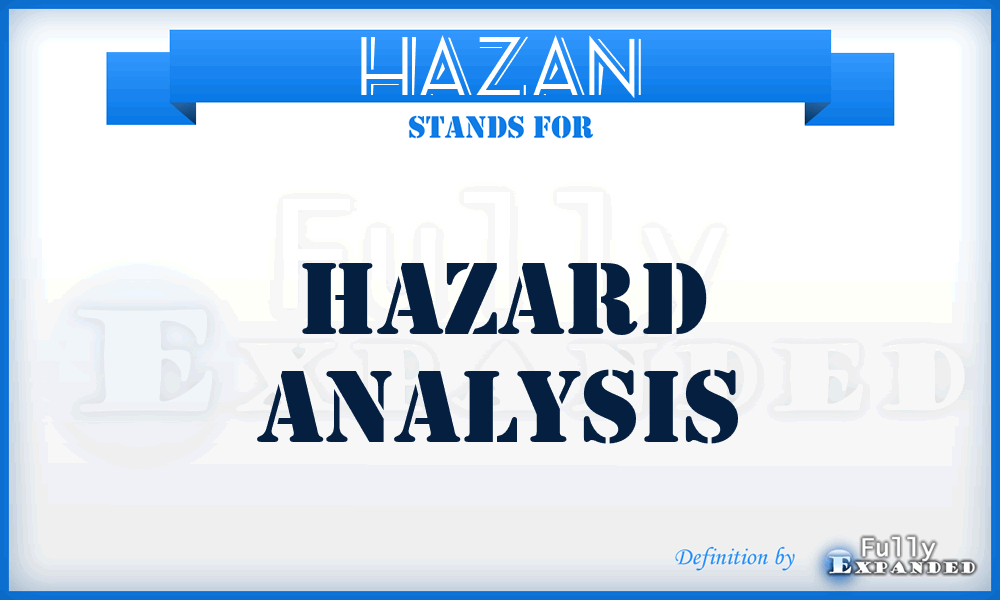 HAZAN - Hazard Analysis