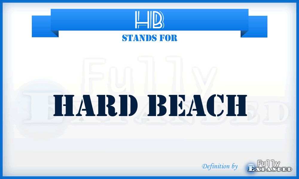 HB - Hard Beach