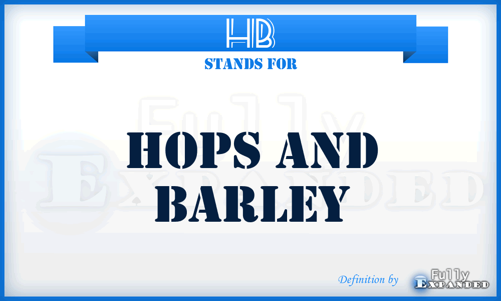 HB - Hops and Barley