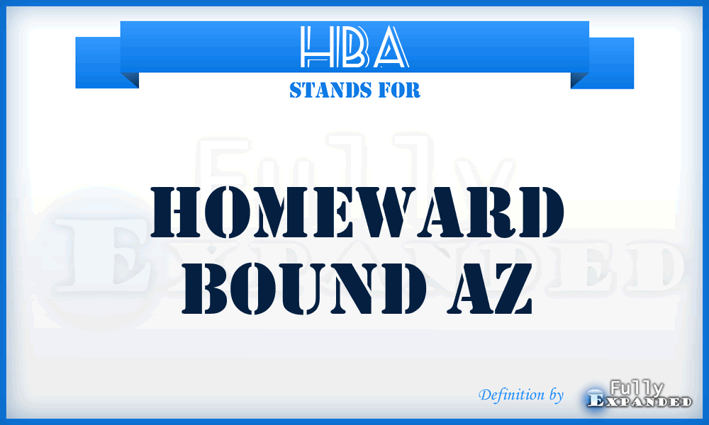 HBA - Homeward Bound Az