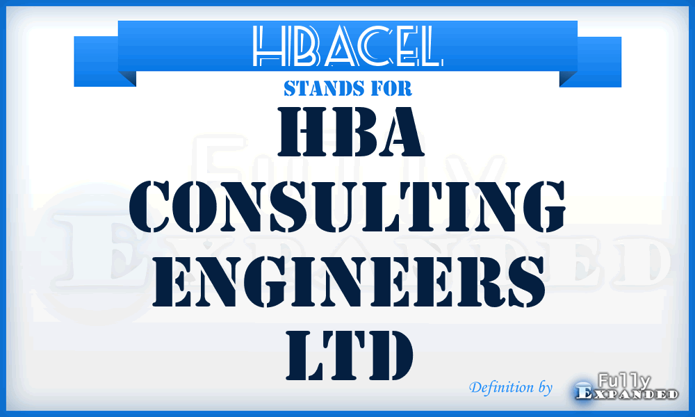 HBACEL - HBA Consulting Engineers Ltd