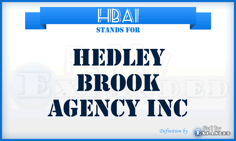 HBAI - Hedley Brook Agency Inc