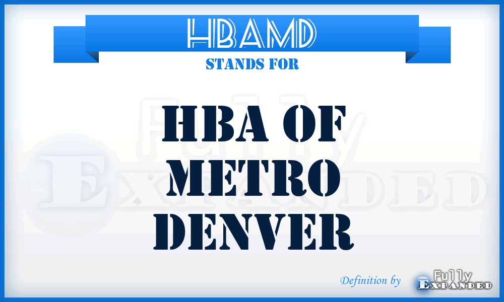 HBAMD - HBA of Metro Denver