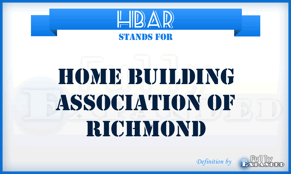 HBAR - Home Building Association of Richmond