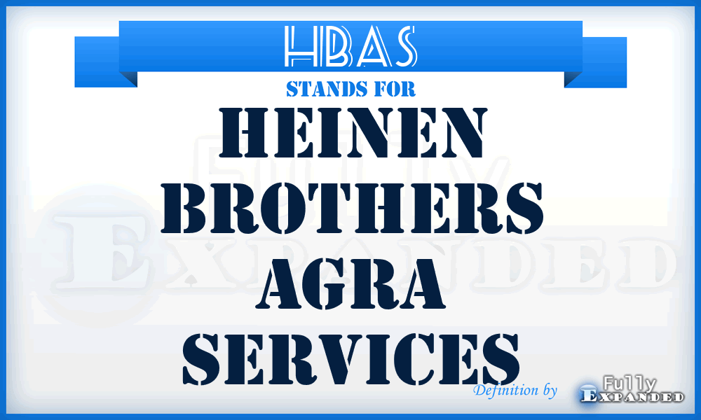 HBAS - Heinen Brothers Agra Services