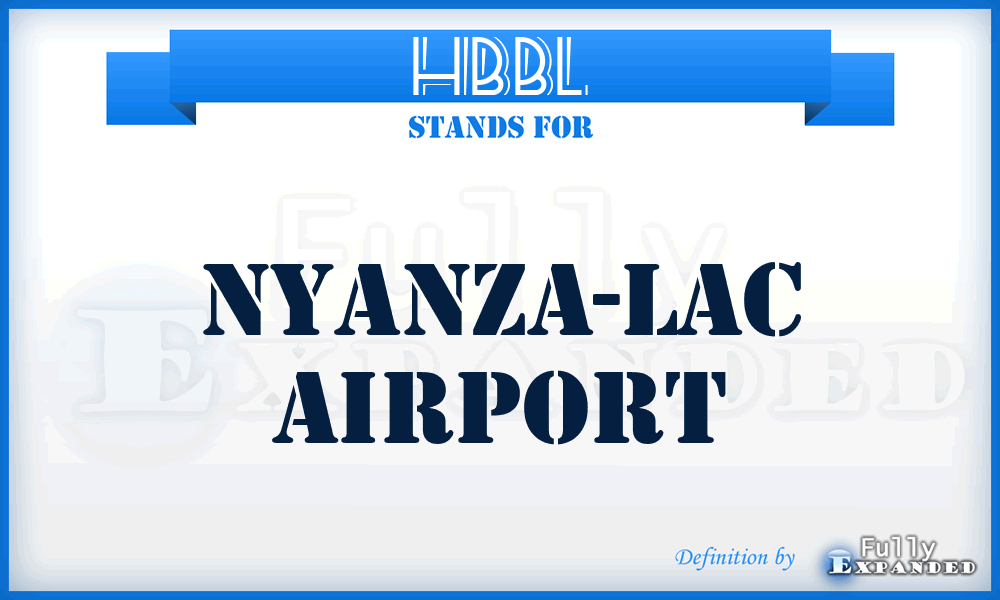 HBBL - Nyanza-Lac airport