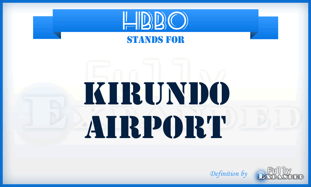 HBBO - Kirundo airport