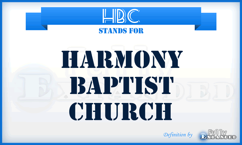 HBC - Harmony Baptist Church