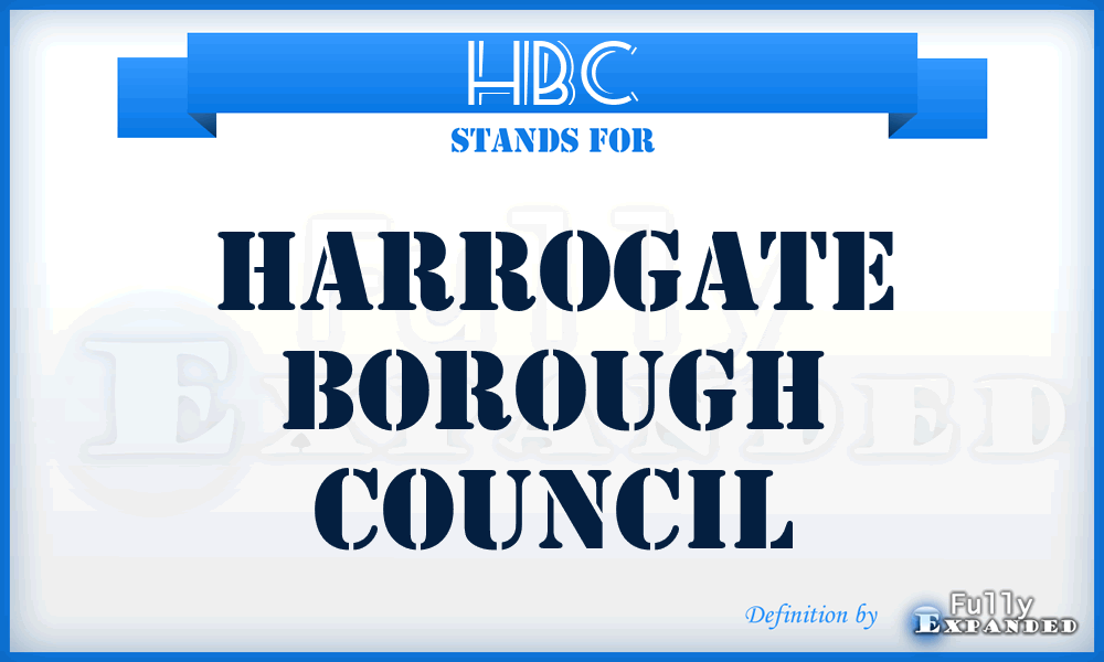 HBC - Harrogate Borough Council