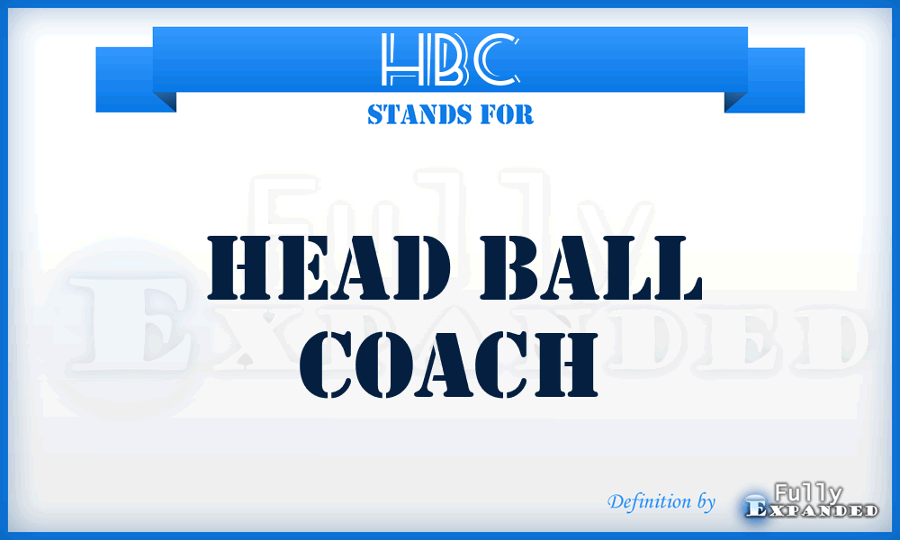 HBC - Head Ball Coach