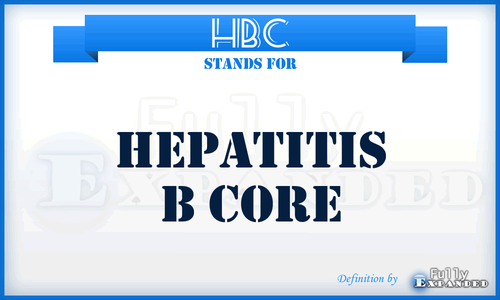 HBC - Hepatitis B Core