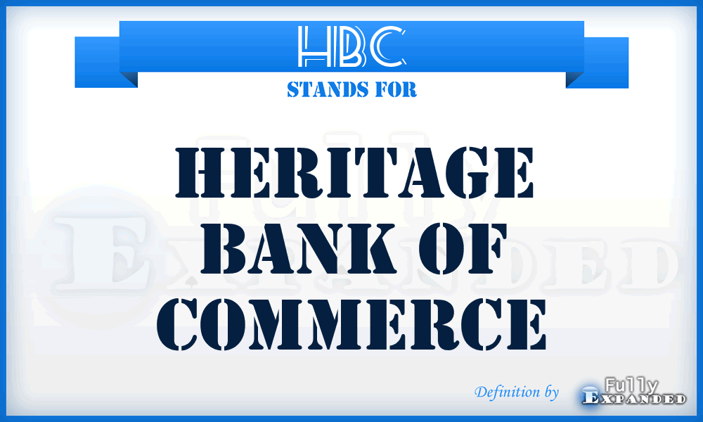 HBC - Heritage Bank of Commerce