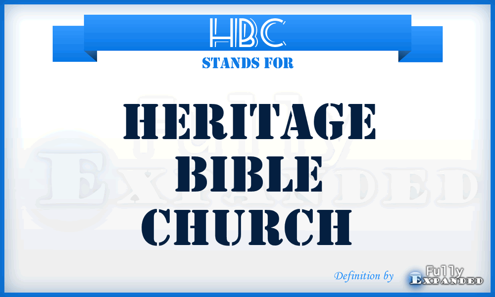 HBC - Heritage Bible Church