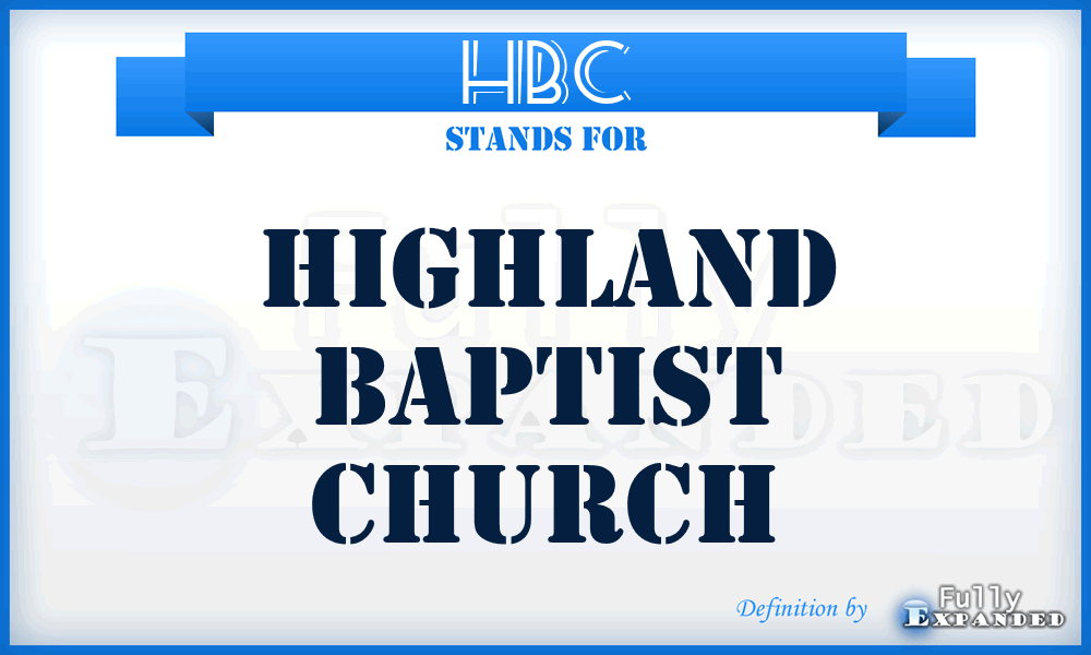 HBC - Highland Baptist Church