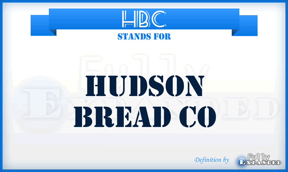HBC - Hudson Bread Co