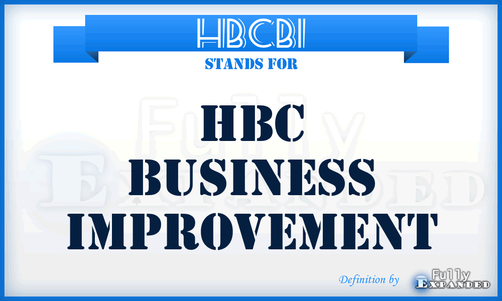 HBCBI - HBC Business Improvement