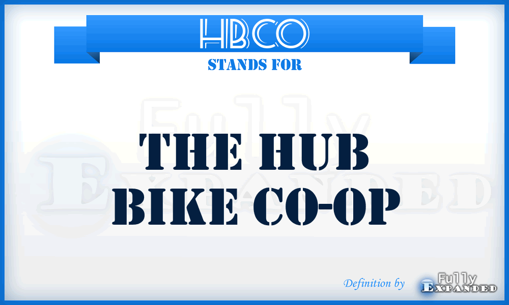 HBCO - The Hub Bike Co-Op