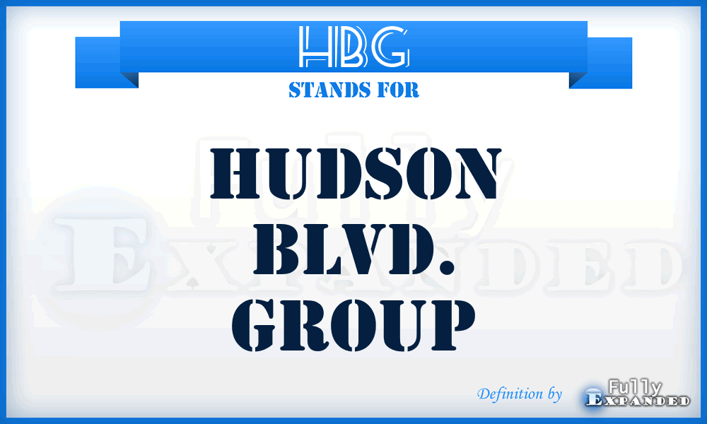 HBG - Hudson Blvd. Group