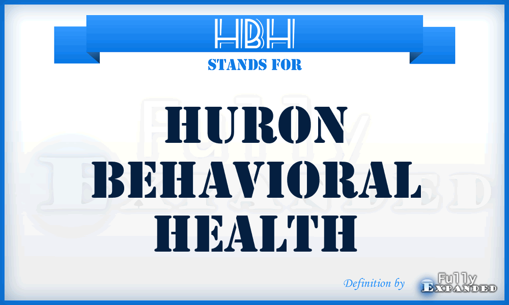 HBH - Huron Behavioral Health