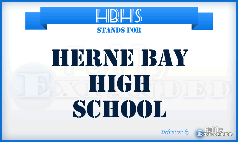 HBHS - Herne Bay High School