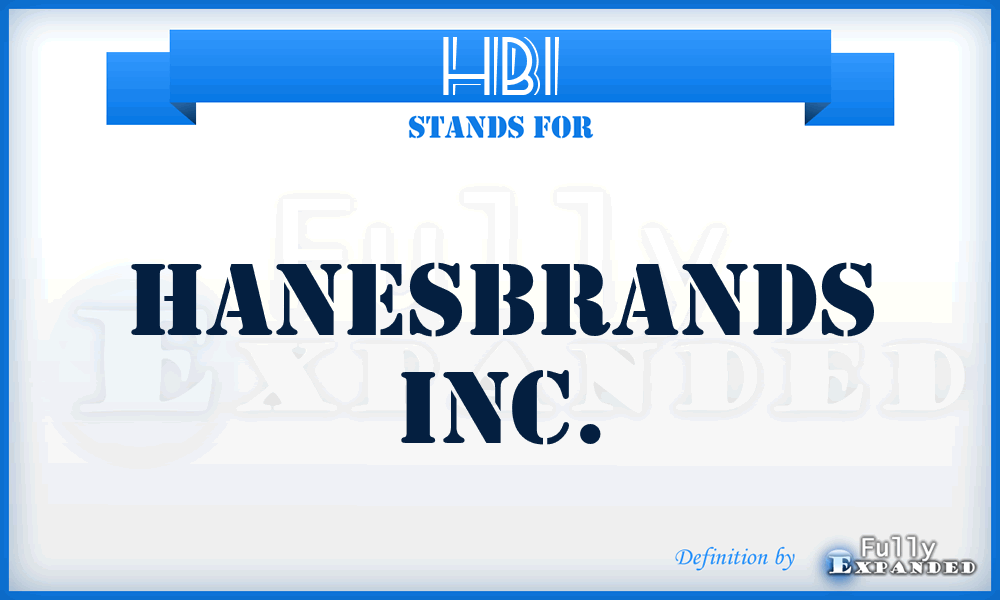 HBI - Hanesbrands Inc.
