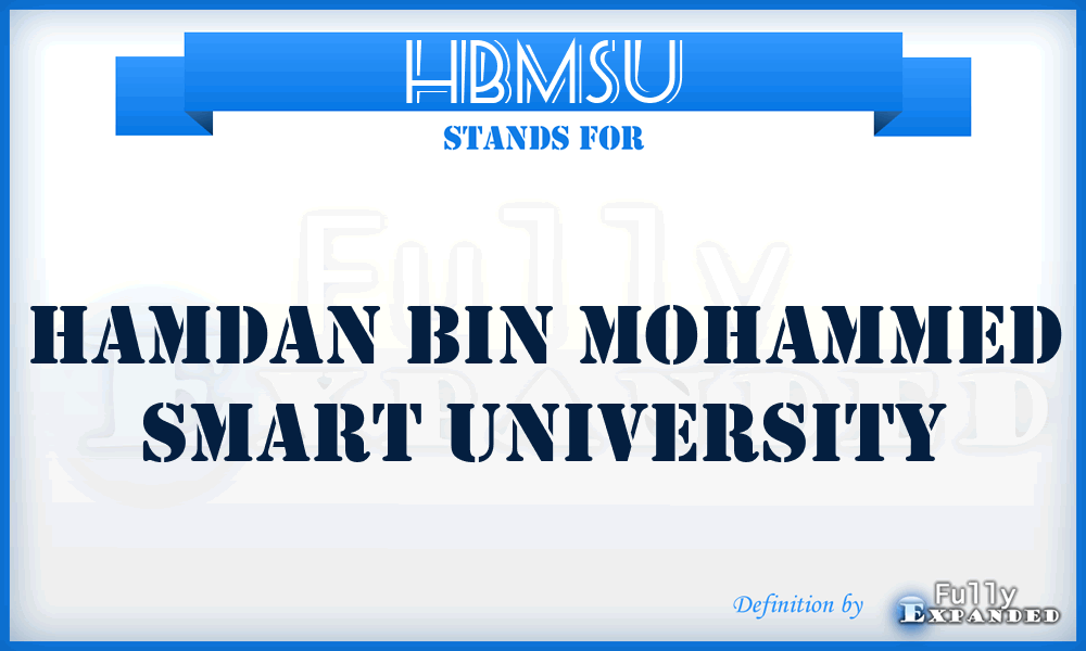 HBMSU - Hamdan Bin Mohammed Smart University