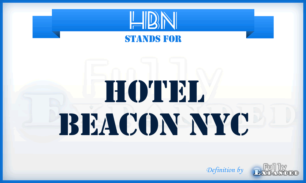 HBN - Hotel Beacon Nyc