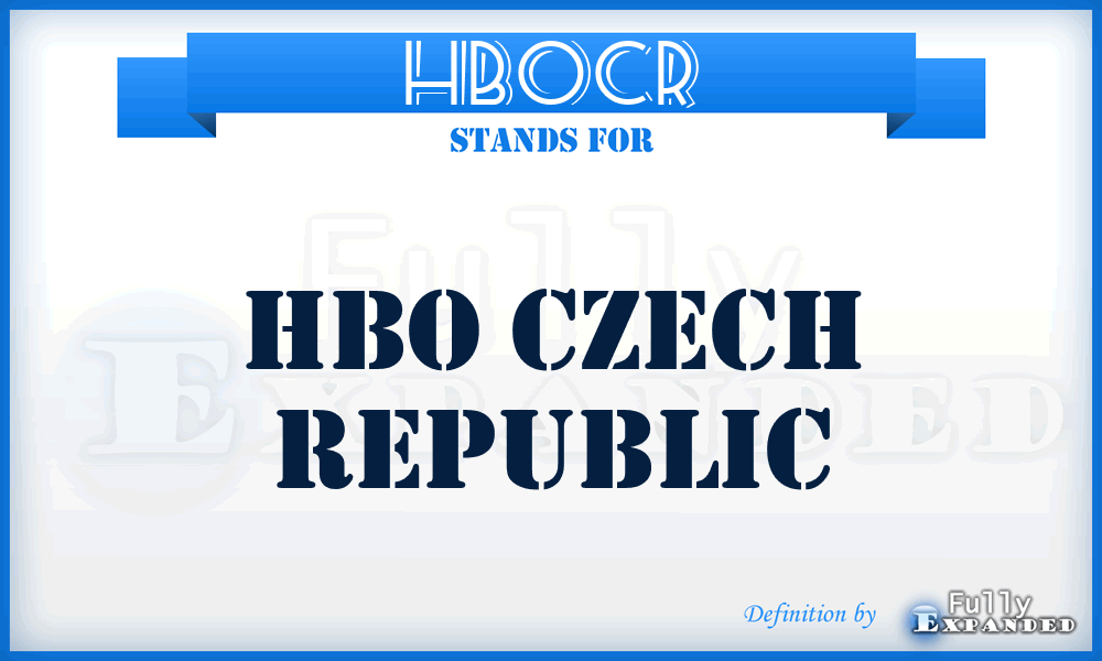 HBOCR - HBO Czech Republic