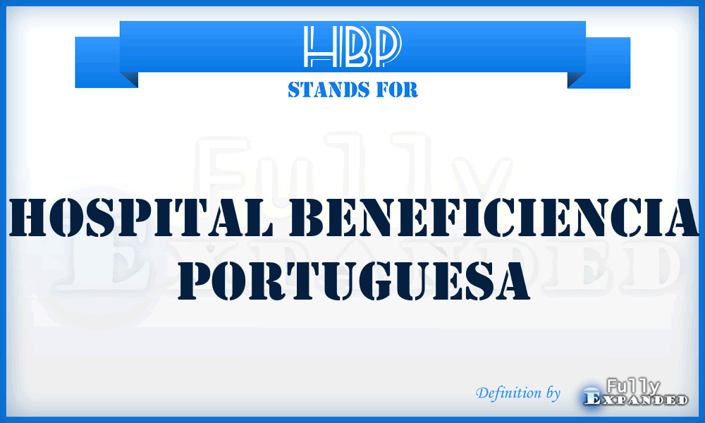 HBP - Hospital Beneficiencia Portuguesa