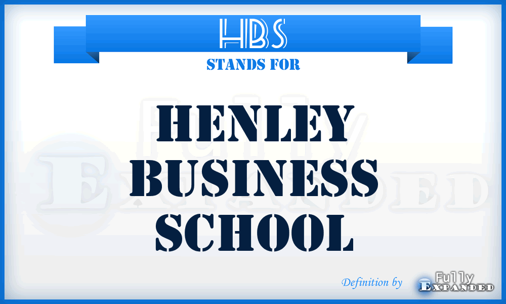 HBS - Henley Business School