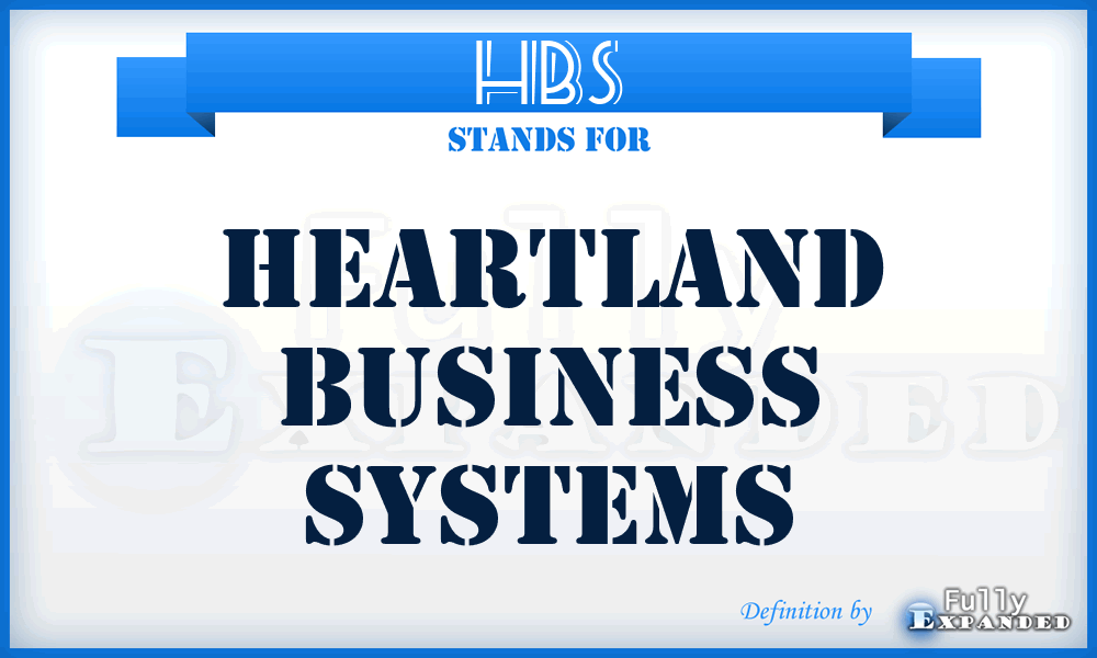 HBS - Heartland Business Systems