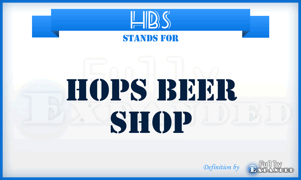 HBS - Hops Beer Shop