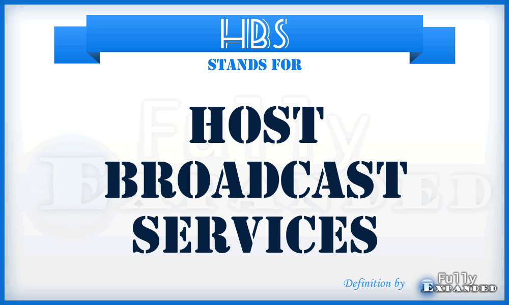 HBS - Host Broadcast Services