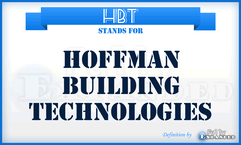 HBT - Hoffman Building Technologies