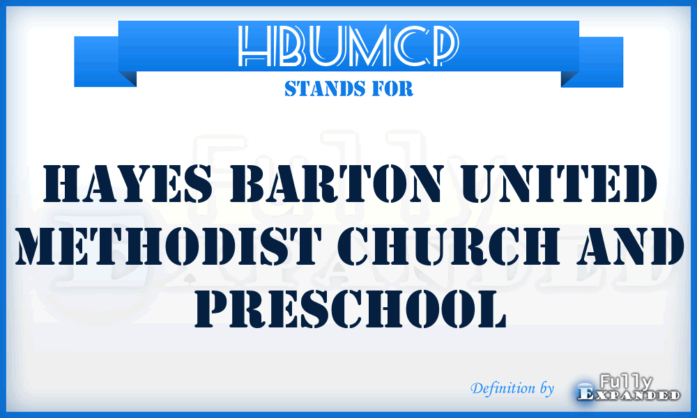 HBUMCP - Hayes Barton United Methodist Church and Preschool
