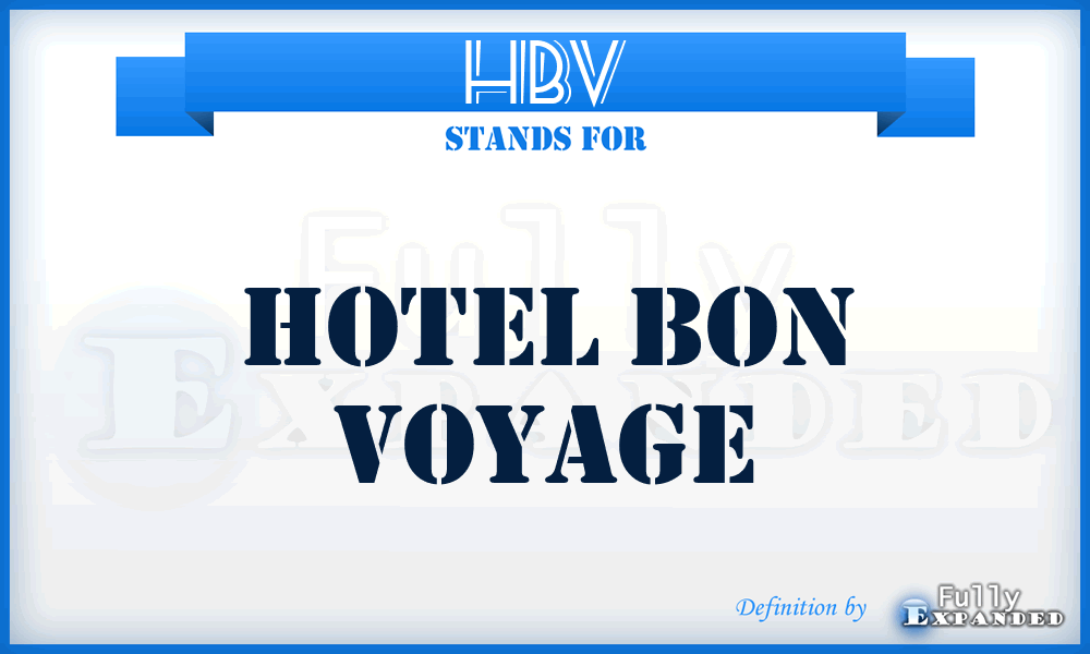 HBV - Hotel Bon Voyage