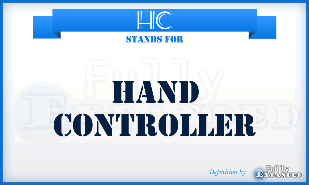 HC - Hand Controller