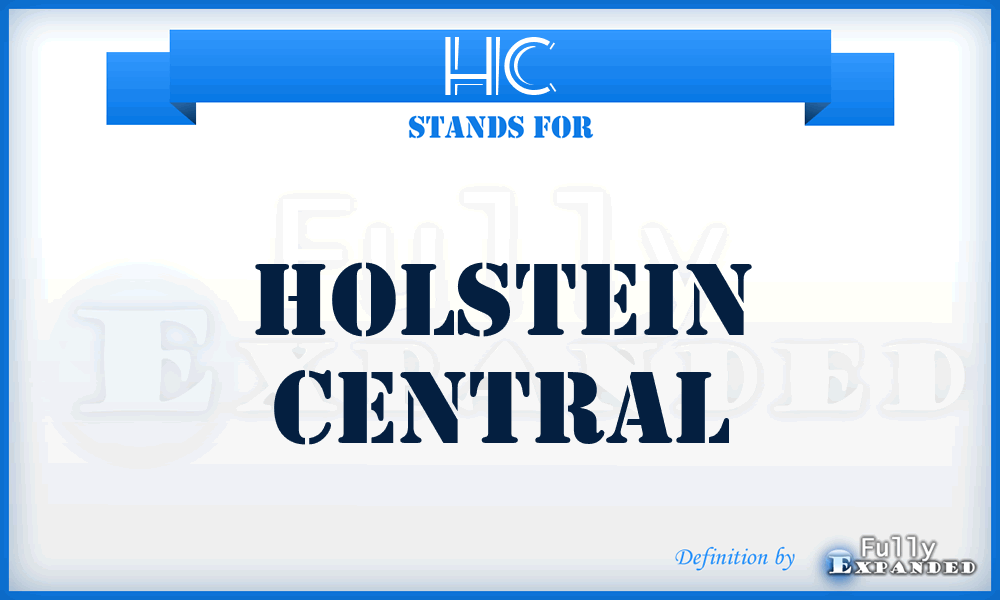 HC - Holstein Central